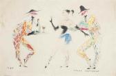 GALICHERE PIERRE 1918,Deux arlequins et une danseuse,1956,Christie's GB 2015-09-28