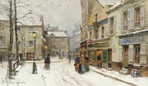 GALIEN LALOUE Eugene 1854-1941,La Place du Tertre à Montmartre,Galerie Koller CH 2024-03-22
