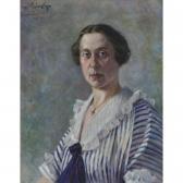 GALIMSKI Wladyslaw Mihailov 1860-1940,PORTRAIT OF A WOMAN,1924,Waddington's CA 2023-02-02