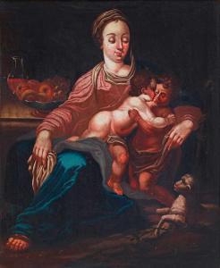 GALIZIA Fede 1578-1630,The Madonna with the Infants Jesus and John,Kaupp DE 2020-11-21