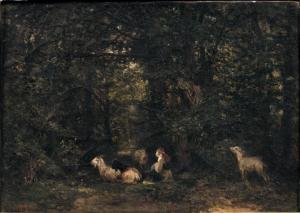 GALL Joseph 1807-1886,Bergère dans un sous-bois,De Maigret FR 2019-03-27