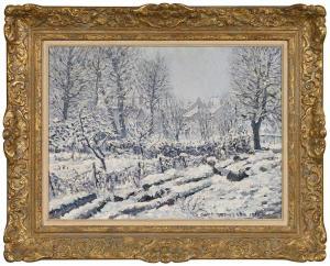 GALLAGHER Frederick O'Neill 1800-1900,Winter Scene,1918,Brunk Auctions US 2019-01-26