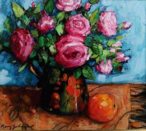 GALLAGHER Mary 1953,PINK ROSES,Great Western GB 2023-03-31