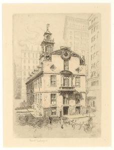 GALLAGHER Sears 1869-1955,"The Old State House Boston" ,,1869,Trinity Fine Arts, LLC US 2013-05-11