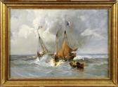 GALLARD LEPINAY Paul Ch. Emmanuel 1842-1885,Marine par gros Temps,Galerie Moderne BE 2011-01-18