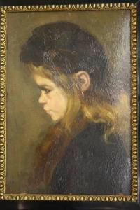 GALLAS Corrie 1885-1967,Portret van meisje en profie,Venduehuis NL 2011-08-31
