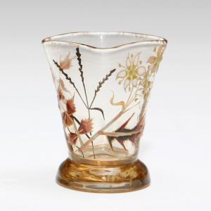 GALLE Emile 1846-1904,A FLOWER LIQUEUR GLASS,New Art Est-Ouest Auctions JP 2009-11-25