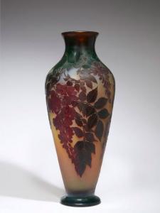 GALLE Emile 1846-1904,Grand vase aux glycines,Artcurial | Briest - Poulain - F. Tajan FR 2017-05-23