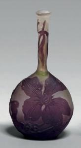 GALLE Emile 1846-1904,Petit vase ovoïde à petit col droit,Beaussant-Lefèvre FR 2014-12-18