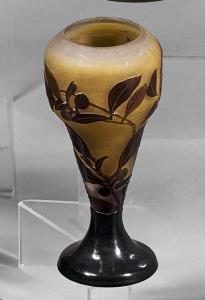 GALLE Emile 1846-1904,Vase de forme balustre,Jean-Mark Delvaux FR 2017-11-24