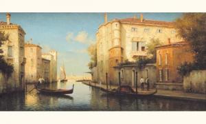 GALLE Yvan Clément Gallé 1907-1975,“CANAL A VENISE”,Joron-Derem FR 2006-02-27