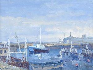 GALLERY Denis 1900-1900,BOATS AT CARNLOUGH, COUNTY ANTRIM,Ross's Auctioneers and values 2019-02-13