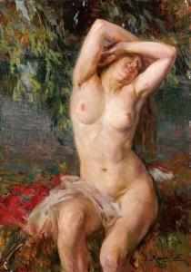GALLI Riccardo 1869-1944,Nudo femminile,Finarte IT 2009-04-04