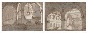 GALLIARI Gaspare 1761-1823,Architectural Interiors,William Doyle US 2022-01-26