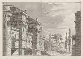 GALLIARI Gaspare 1761-1823,Theaterprospekt: Blick auf eine Burganlage,Galerie Bassenge DE 2018-06-01