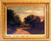 GALLISON henry hammond 1850-1910,barnyard scene,Blackwood/March GB 2009-11-18