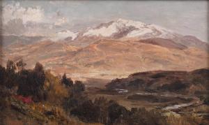 GALLON Robert 1845-1925,Mount Mouzaia from Hamma Rirha,1912,Bellmans Fine Art Auctioneers 2023-10-10