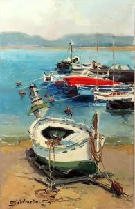 GALOBARDES Francesc 1930,Boats on the beach,Arce ES 2018-06-05