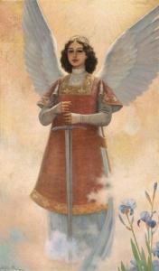 GALOFRE OLLER Francisco 1865-1942,Archangel Saint Michael,Subastas Segre ES 2020-12-15
