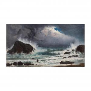 GALOFRE Y GIMENEZ Baldomero 1849-1902,Mer en tempête,1870,Cornette de Saint Cyr FR 2024-11-13