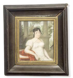 GALOT Augustin 1806-1812,une femme en robe blanche,1812,Neret-Minet FR 2016-06-22