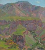 GALSTYAN Simon 1914-2000,landscape with valley,1963,Bonhams GB 2006-02-21