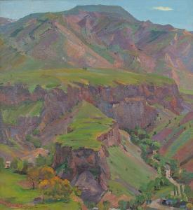 GALSTYAN Simon 1914-2000,landscape with valley,1963,Bonhams GB 2006-02-21