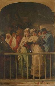 GALVAN Y CANDELA José Maria,Majas au balcon,1885,Artcurial | Briest - Poulain - F. Tajan 2016-10-11