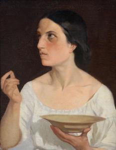 GAMBA Enrico 1831-1883,Figura femminile,1863,Meeting Art IT 2023-10-21