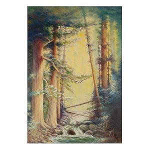 GAMBLE EDNA 1861-1935,Redwoods,1928,Auctions by the Bay US 2013-06-07