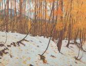 GAMBLE Roy C 1887-1972,Winter landscape with trees,Aspire Auction US 2017-09-09