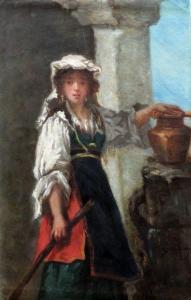 GAMBOGI Émile,Italienne au puits.,19th century,Gautier-Goxe-Belaisch, Enghien Hotel des ventes 2020-03-29