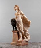 GAMBOGI Giuseppe 1862-1938,Cléopâtre au lion,Delorme-Collin-Bocage FR 2020-12-10