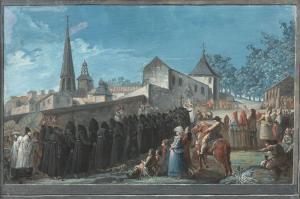 GAMELIN Jacques 1738-1803,La procession des pénitents noirs,Artcurial | Briest - Poulain - F. Tajan 2024-02-06