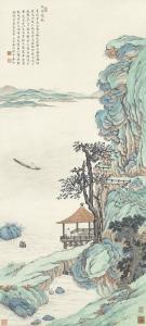 GAN QIN 1894-1984,PAVILION BY THE STREAM,1929,Sotheby's GB 2016-10-04