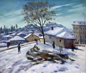 GANCHEV Rusi 1895-1965,Winter landscape,Victoria BG 2010-06-01