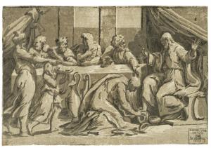 GANDINI Alessandro,Christ in the House of Simon the Pharisee,1545,Christie's GB 2023-01-24