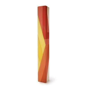 GANDINI Marcolino 1937-2012,Haute colonne en bois à décor d'une composition gé,Tajan FR 2022-03-17