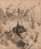 GANDOLFI Gaetano 1734-1802,Etude de têtes,Artcurial | Briest - Poulain - F. Tajan FR 2021-06-09