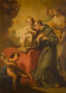 GANDOLFI Gaetano 1734-1802,Saint Anthony of Padua adoring the Christ Child,1795,Sotheby's 2023-07-06