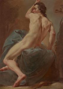 GANDOLFI Ubaldo 1728-1781,A study of a seated male nude,Christie's GB 2024-01-31