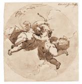 GANDOLFI Ubaldo 1728-1781,TWO PUTTI IN FLIGHT,Sotheby's GB 2017-01-25