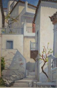 GANLY Rose Brigid 1909-2002,Terraced Houses, Poros,De Veres Art Auctions IE 2010-05-10