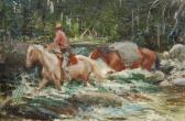 GANNAM John 1907-1965,Horses on River,Shapiro Auctions US 2023-10-21