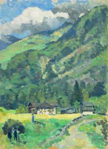 GANS Paula 1883-1941,o.T. (Schweizer Landschaft),1920,Lehr Irene DE 2022-10-29