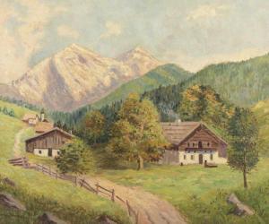 GANSEN Theo 1887-1956,Alpenlandschaft,Von Zengen DE 2017-03-17