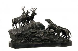 GANSO A 1973,Lions and Deer,1973,Ro Gallery US 2022-11-17
