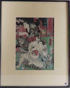 GANTAI 1782-1865,Conversation entre lutteurs de sumo.,Desbenoit-Fierfort & Associes FR 2014-03-05