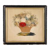 GANTLEY CUTTER Margaret,Moravian needle and crepe-work basket of flowers,Freeman 2015-11-10