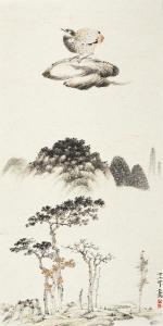 GAO HUIJUN 1966,Bird over Landscape,2021,Bonhams GB 2023-09-22